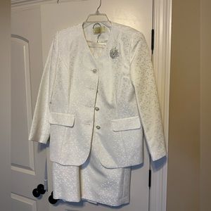White Formal Dress with Bling
